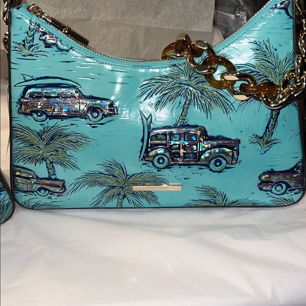 Brahmin Mod Esme Copa Cabana Cars leather bag - Picture 9 of 10